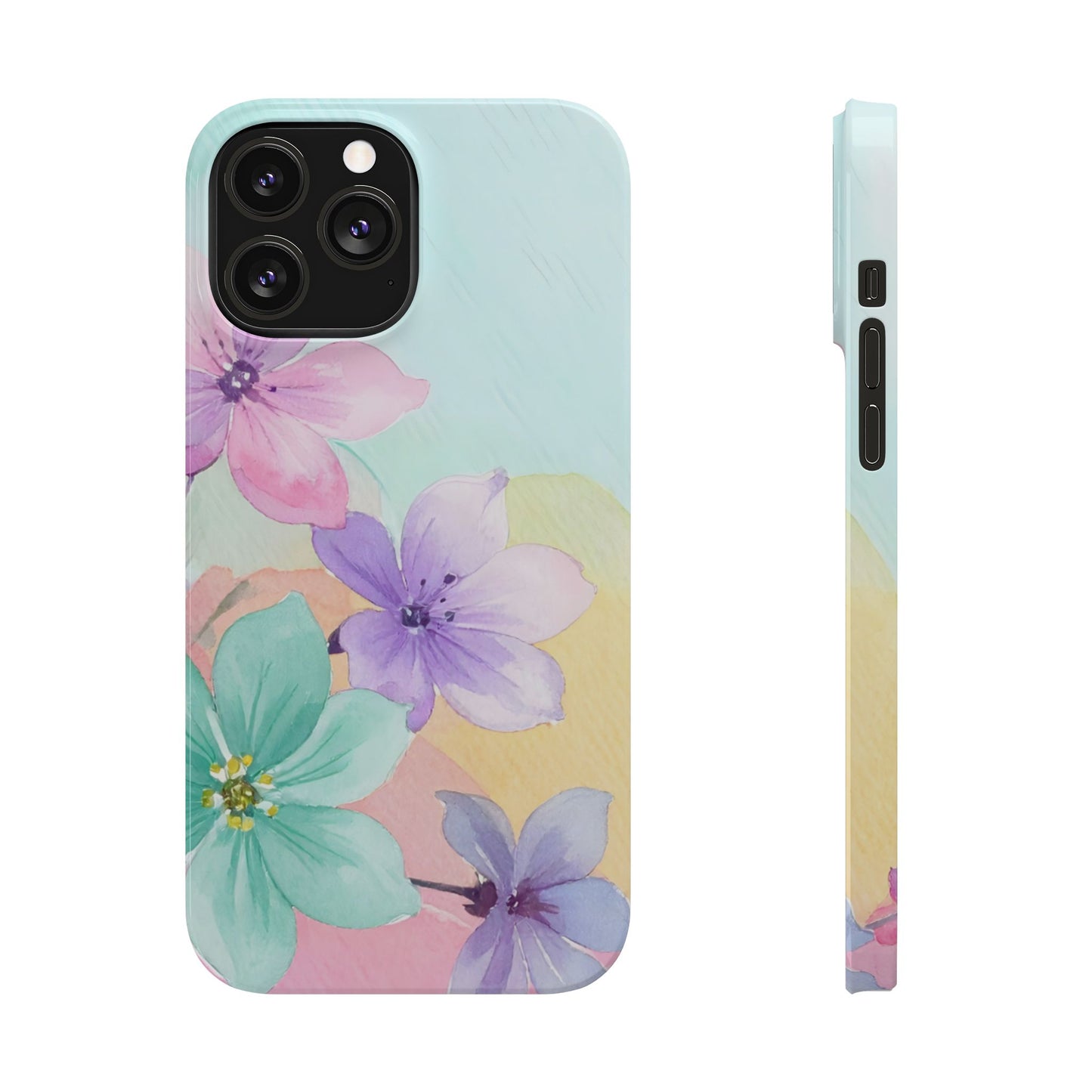 Slim Phone Case – Water Petal