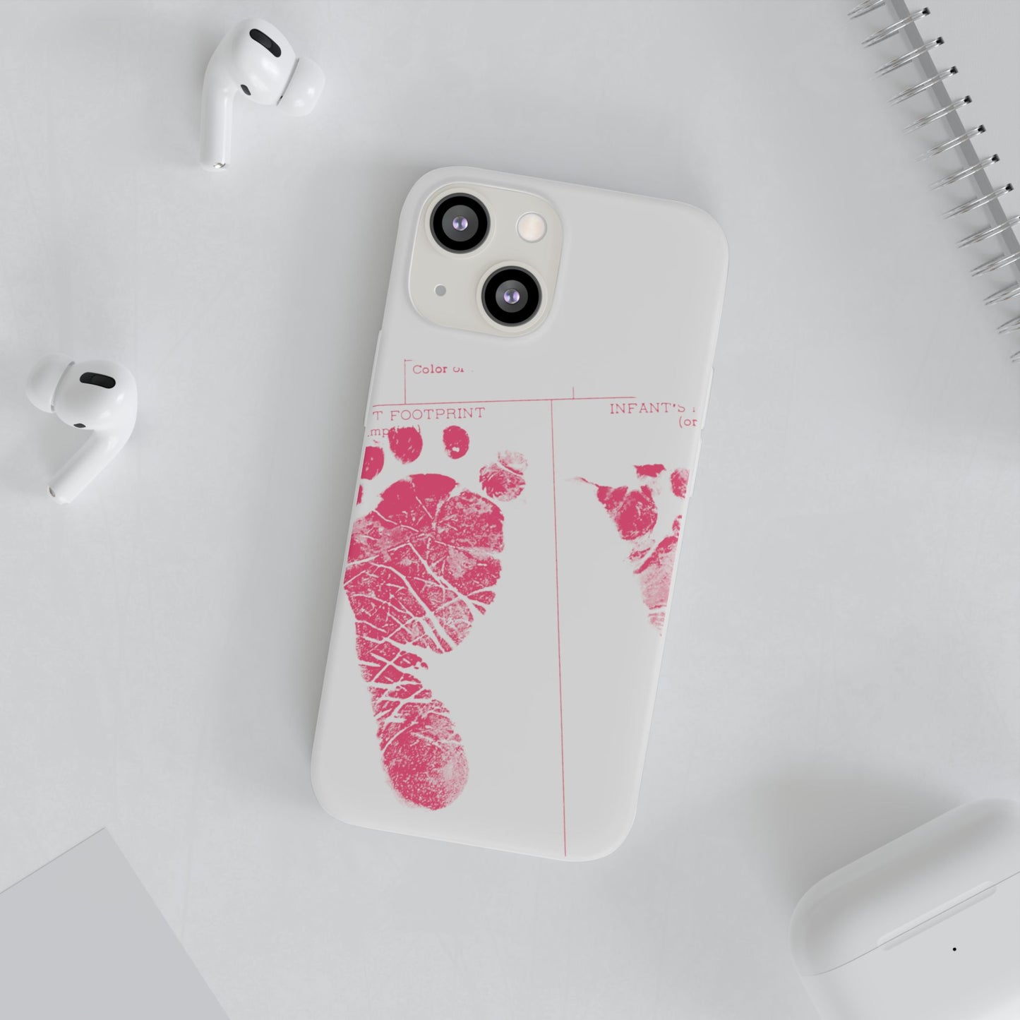 Flexi Case – Mom’s Little Pink Footprints
