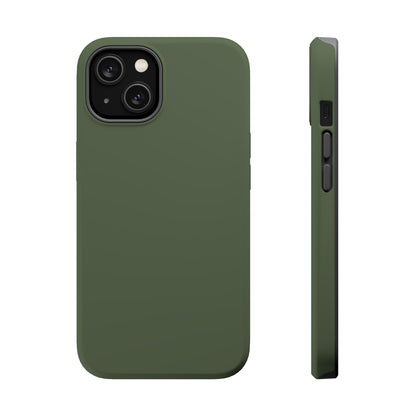 Wireless-Charging Compatible Case – Cabin Green – Compatible with iPhone 13–17 & Samsung Galaxy S25–S26 Series
