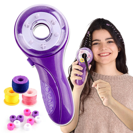 Hair Braider Machine Automatic Hair Braider with Hair Hook Rubber Band Twister Hairstyle Tools Kit for Teen Girls