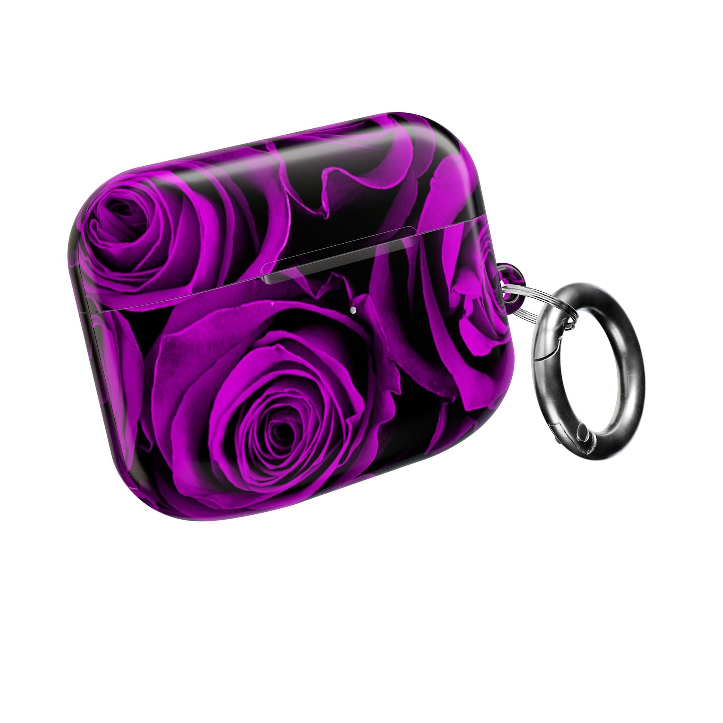 Earbud Case Cover – Amethyst Roses
