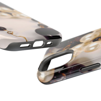 Impact-Resistant Phone Case – Noir Pearl