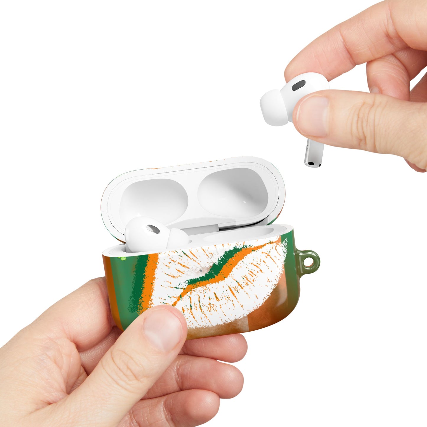Wireless Earbud Case Cover – Irish Lip St. Patrick’s Day Design