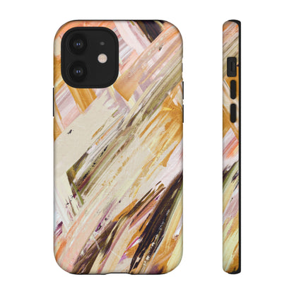 Protective Phone Case – Brush & Bronze