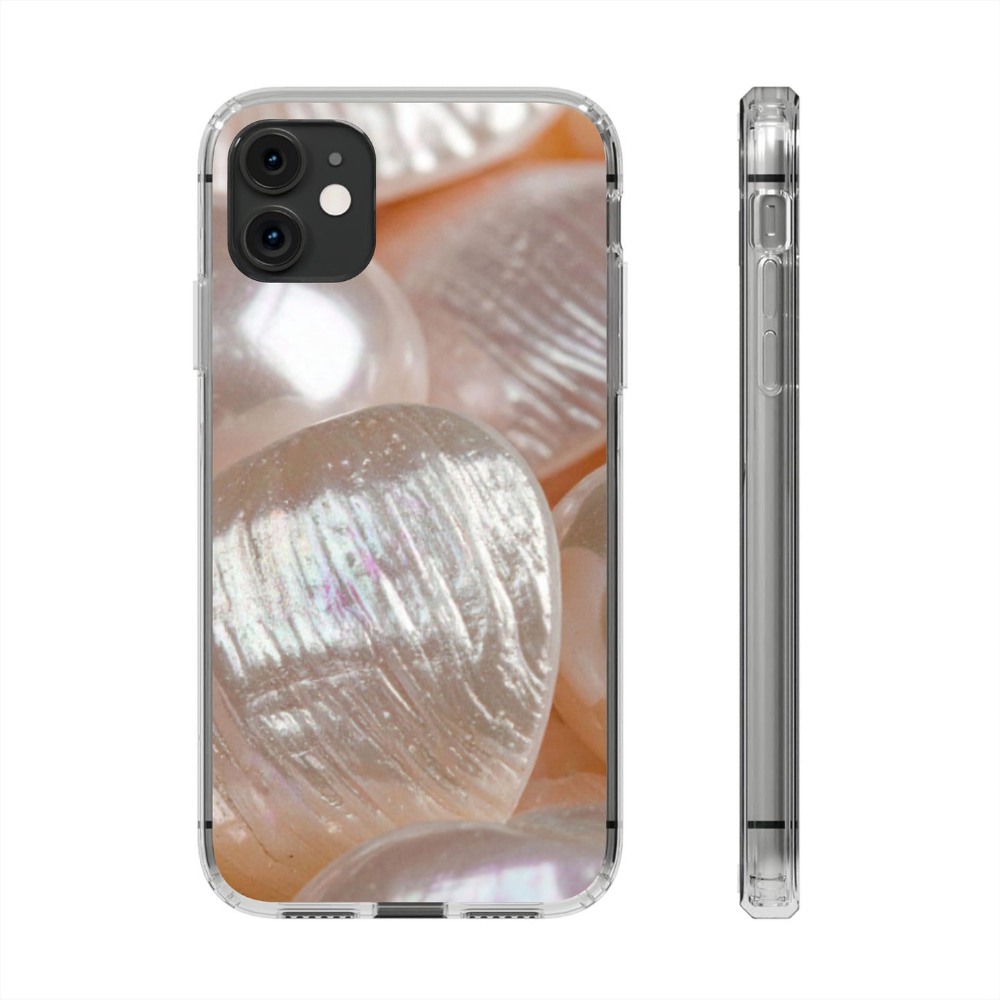 Clear Phone Case – Blush Pearl