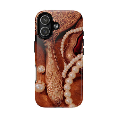 Protective Magnetic Phone Case – Bronze Vanity