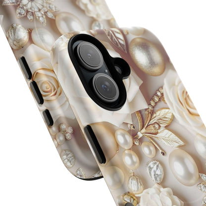 Protective Magnetic Phone Case – Ivory Opulence