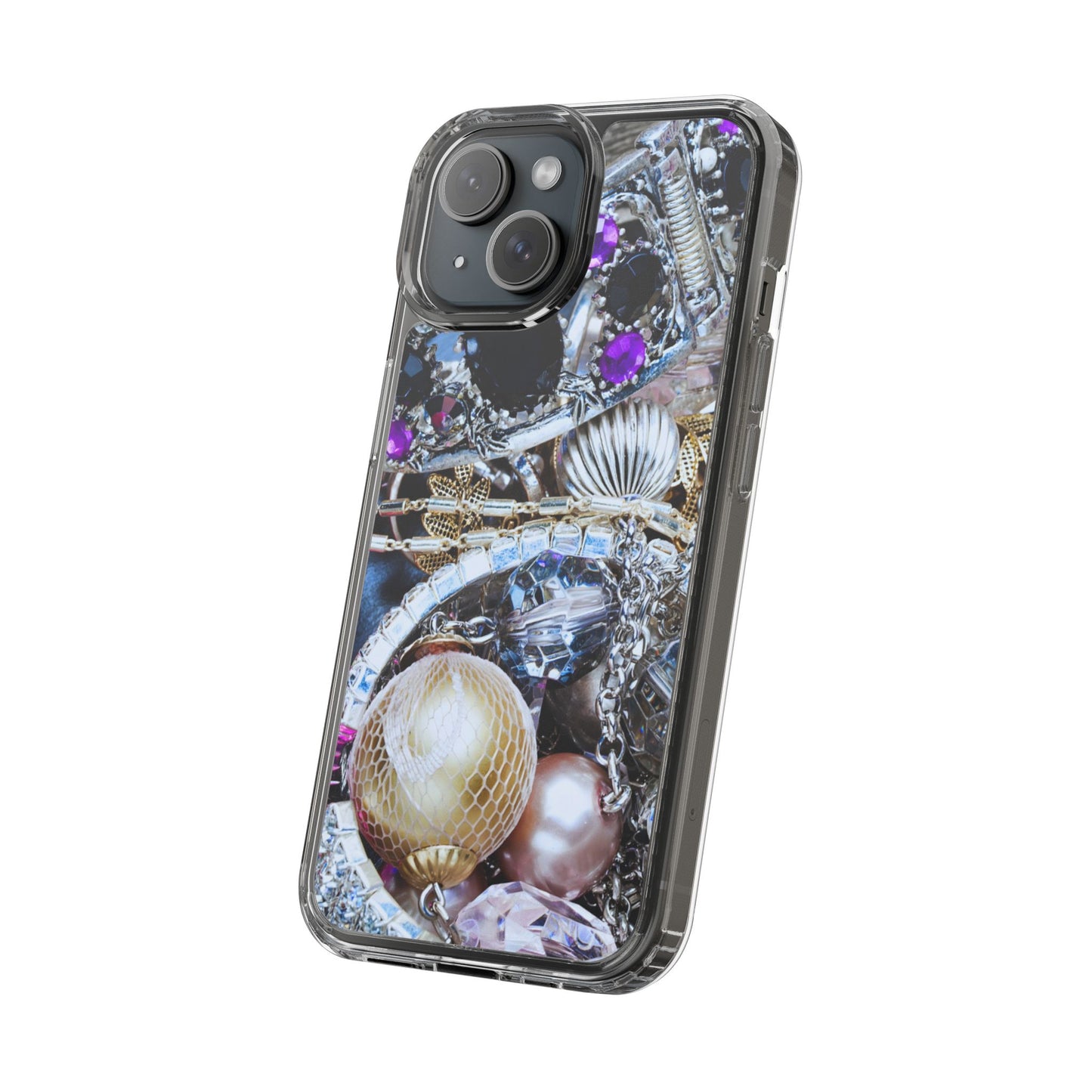 Clear Phone Case – Chrome Jewel