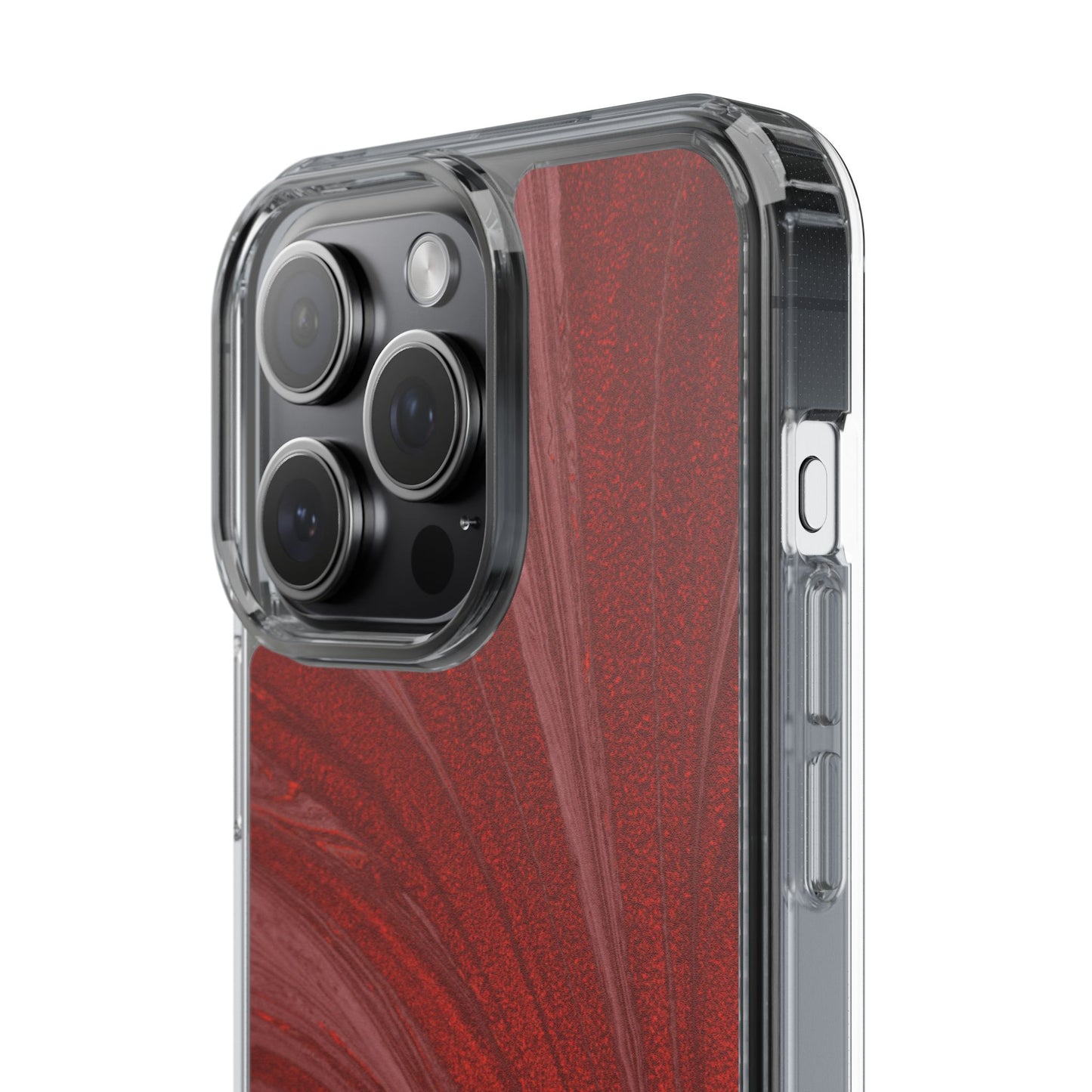 Clear Phone Case – Crimson Current