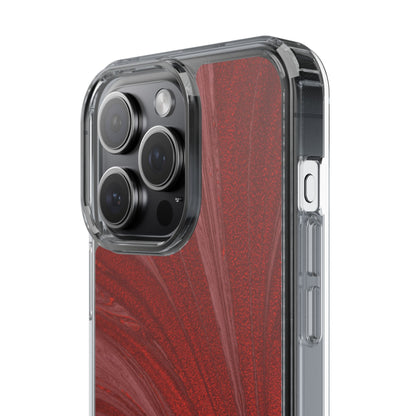 Clear Phone Case – Crimson Current