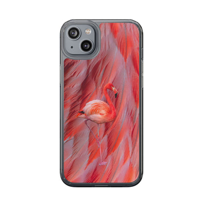 Clear Phone Case – Scarlet Plume