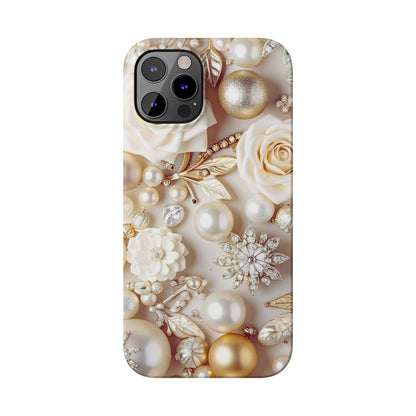 Slim Phone Case – Ivory Opulence