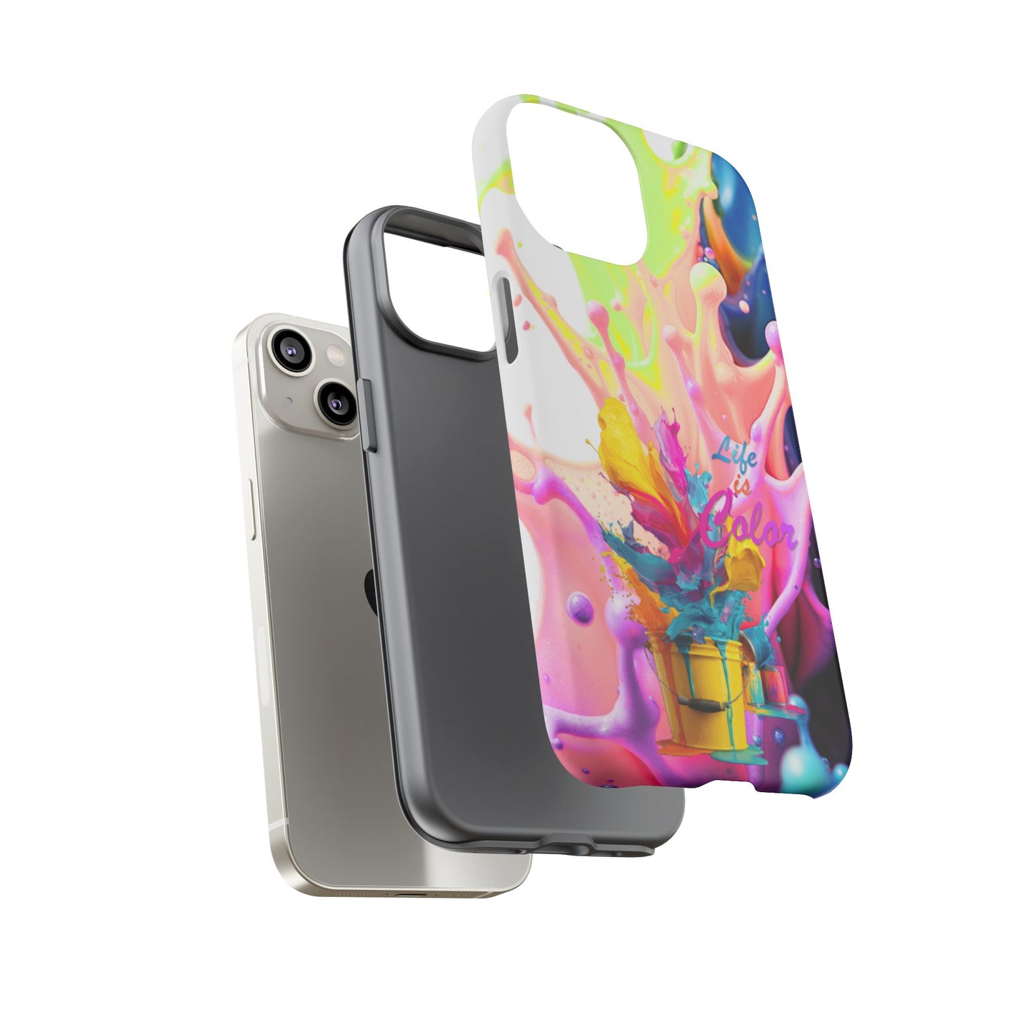 Color Splash Phone Case — “Life in Color” Protective Tough Case
