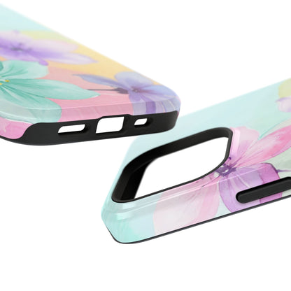 Impact-Resistant Phone Case – Water Petal
