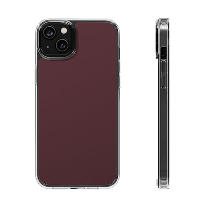 Clear Phone Case – Mulled Wine – Compatible with iPhone 13–17 & Samsung Galaxy S25–S26 Series