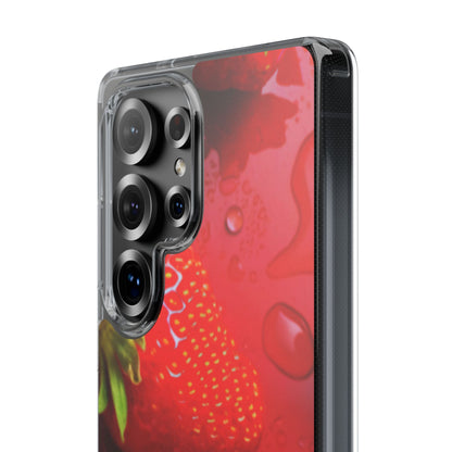 Clear Phone Case – Strawberry Drip