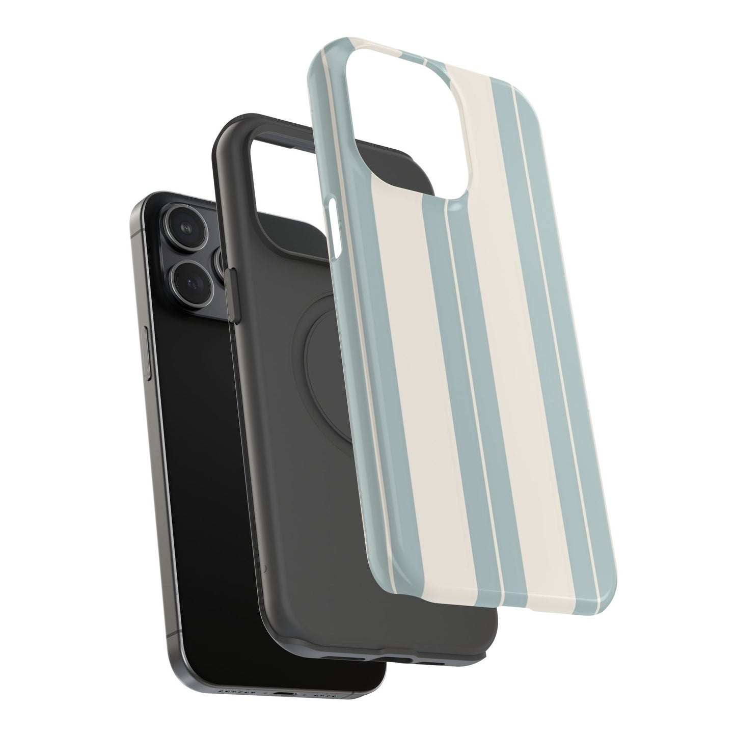 Impact-Resistant Phone Case – Coastal Stripe