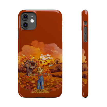 Slim Phone Case – Sweater Weather – Compatible with iPhone 11–17 Series