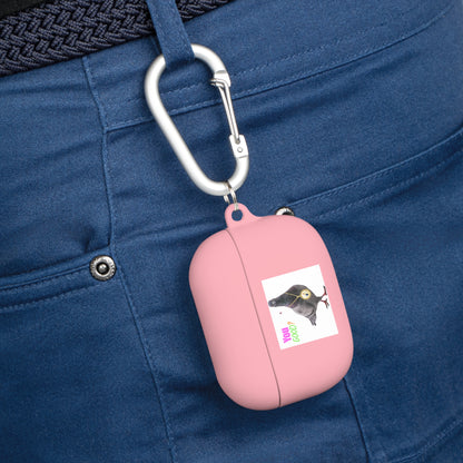 Wireless Earbud Case Cover – Pigeon Design Slim Drop Protection with Carabiner Clip