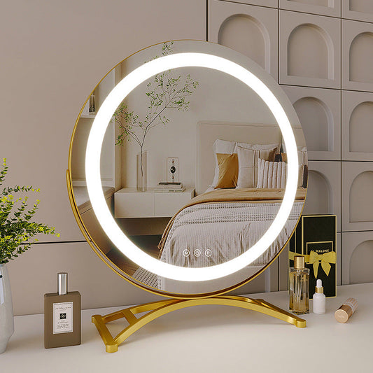 Desktop LED Vanity Mirror – Clear Lighting for Bedroom Get-Ready Time