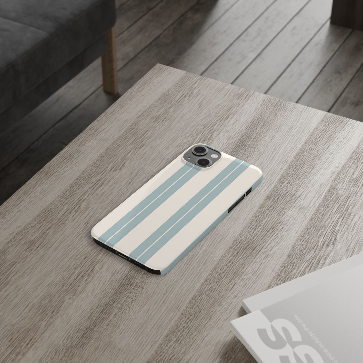 Slim Phone Case – Coastal Stripe