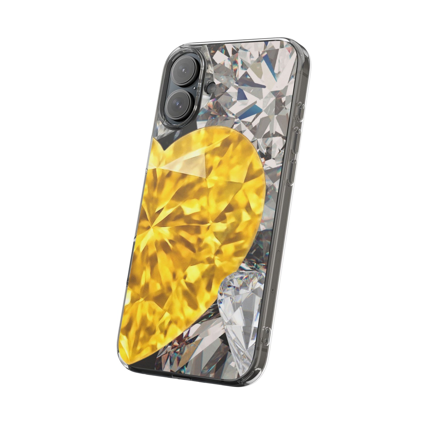 Clear Phone Case – Heart of Gold