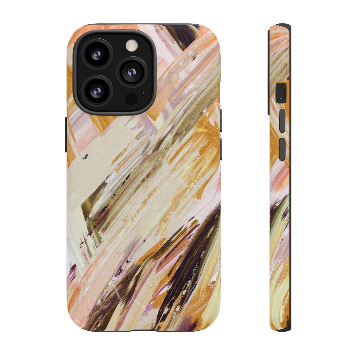 Protective Phone Case – Brush & Bronze