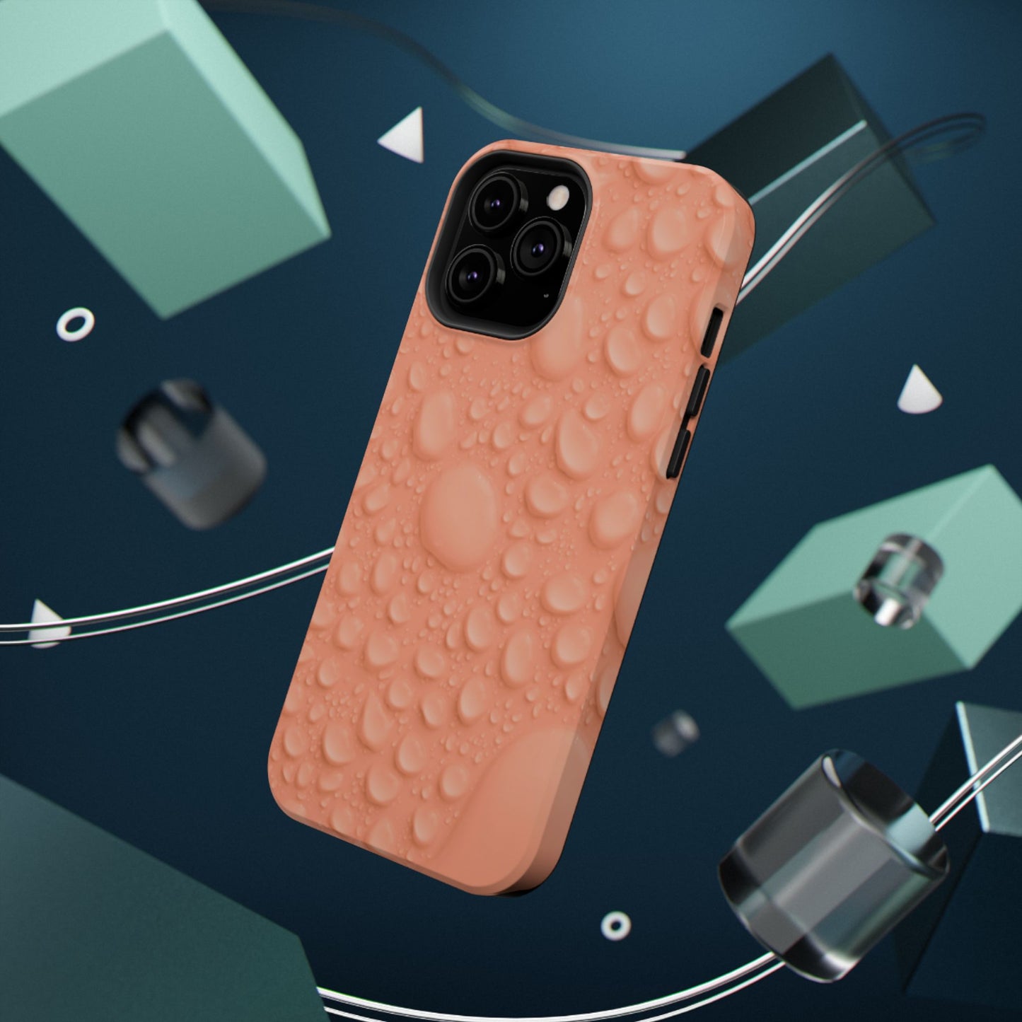 Impact-Resistant Phone Case – Apricot Rain