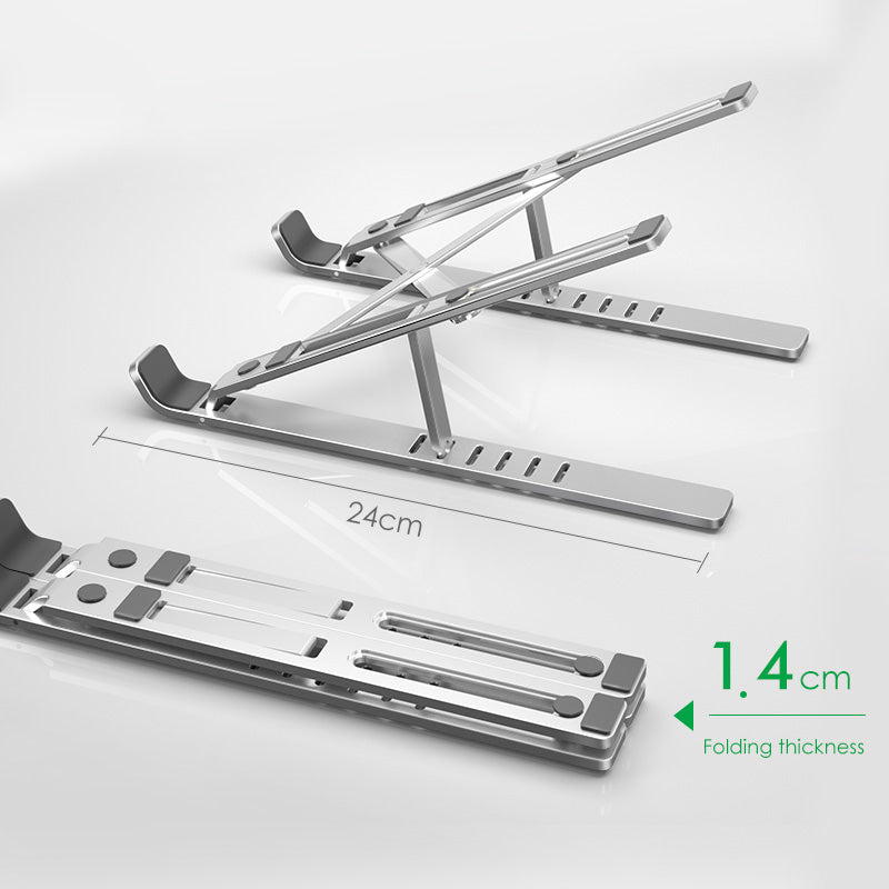 Portable Laptop Stand with Cooling Fan - Adjustable Ergonomic Desk Stand for Better Airflow