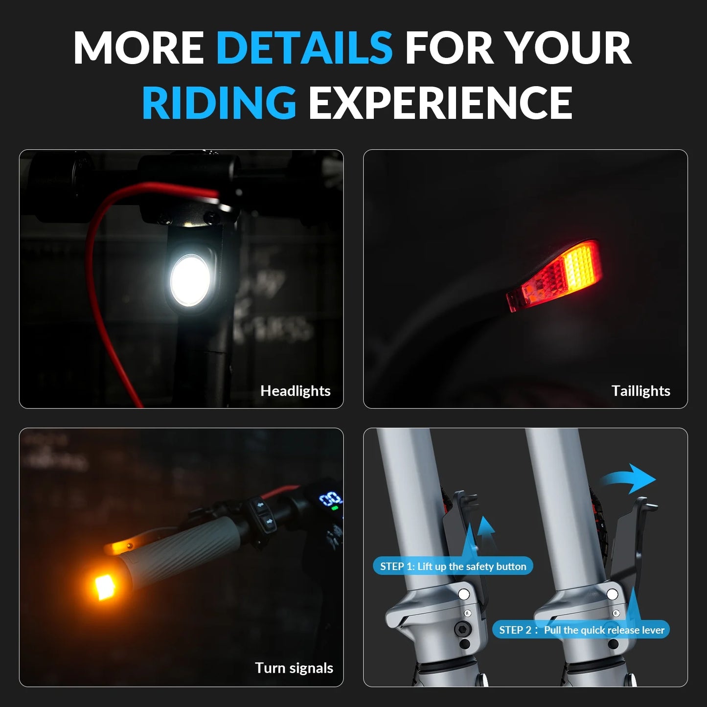 W09S 350W Electric Scooter with Turn Signal, 8.5” Solid Tires, 18Mph & 20Miles Range, Folding Commuting E-Scooter for Adults with APP Control