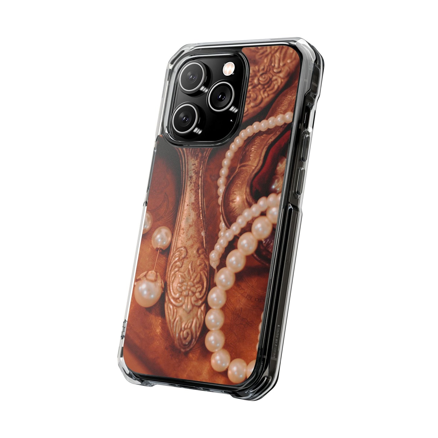 Clear Magnetic Phone Case – Bronze Vanity
