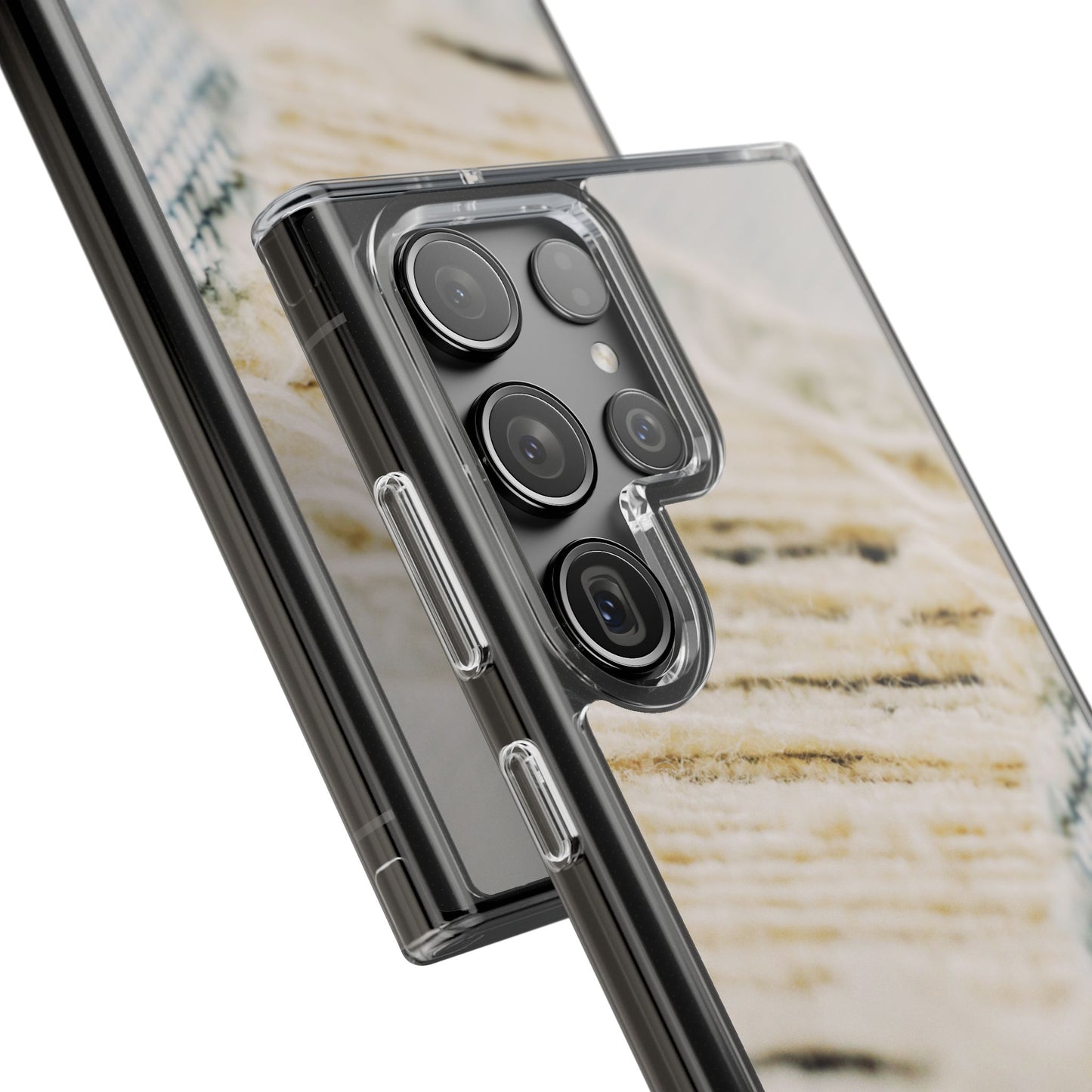 Clear Phone Case – Woven Warmth