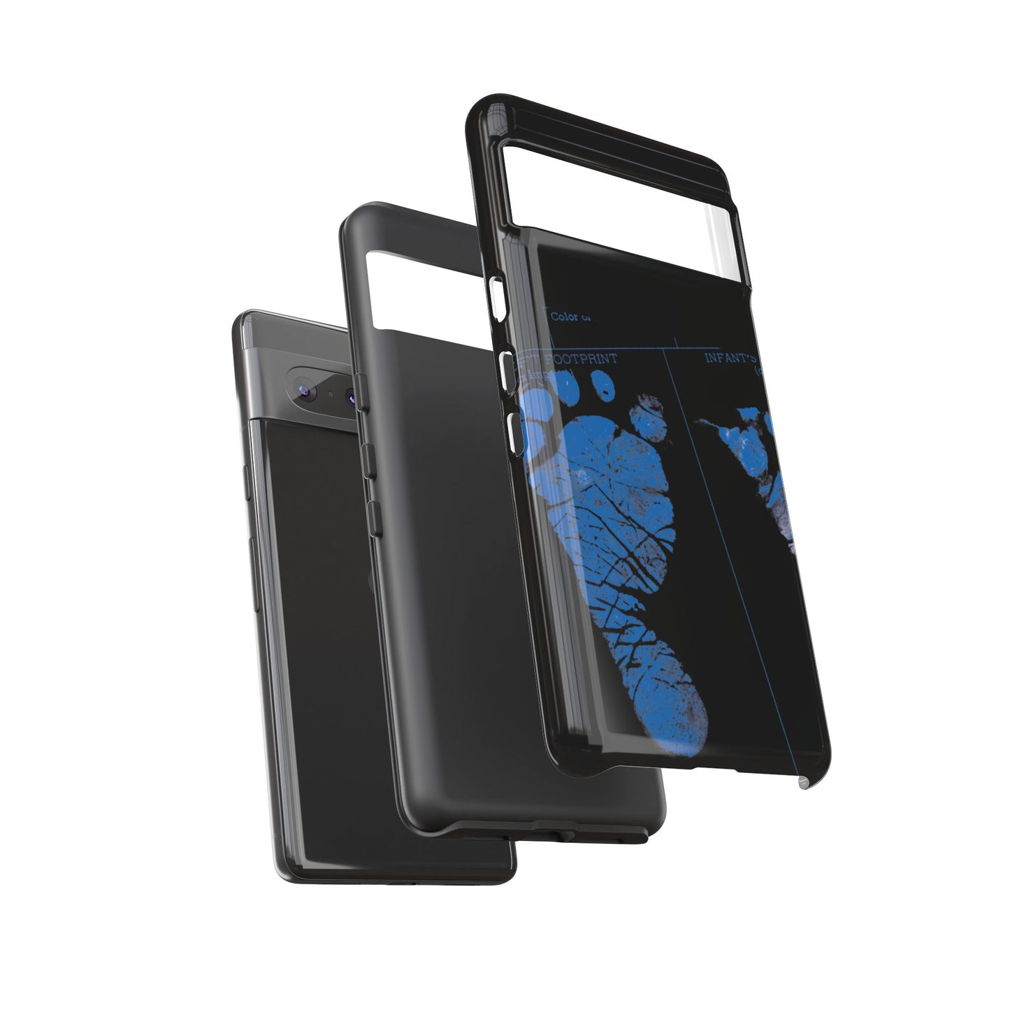 Protective Phone Case – Mom’s Little Blue Footprints