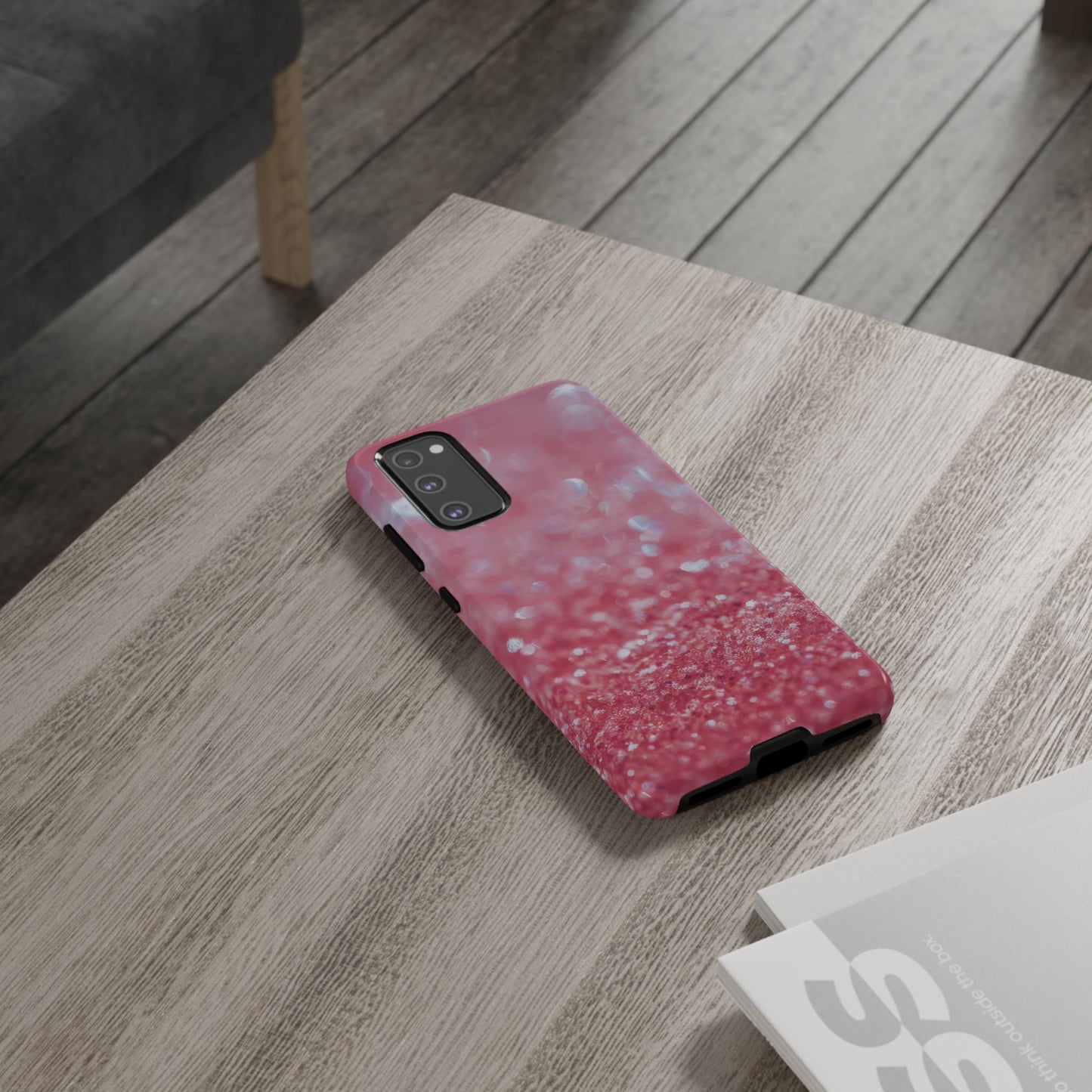 Protective Phone Case – Rosé Sparkle