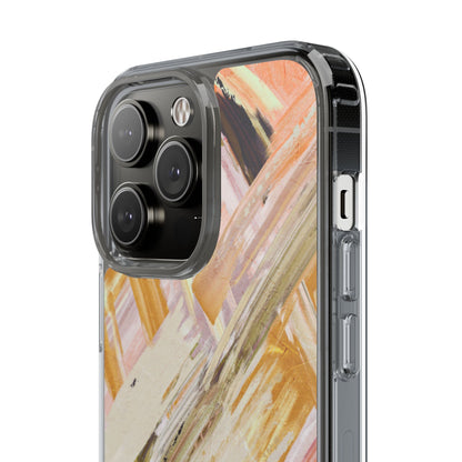 Clear Phone Case – Brush & Bronze