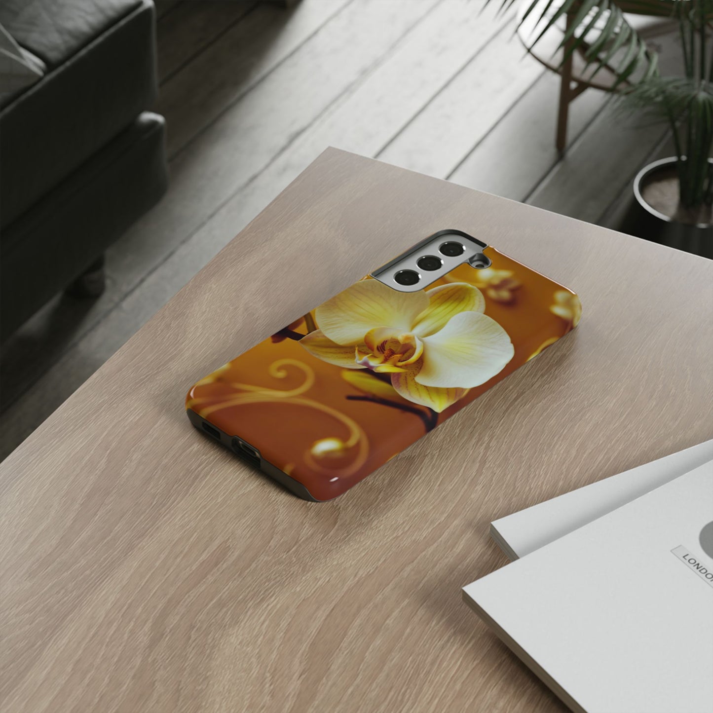 Protective Phone Case – Amber Orchid