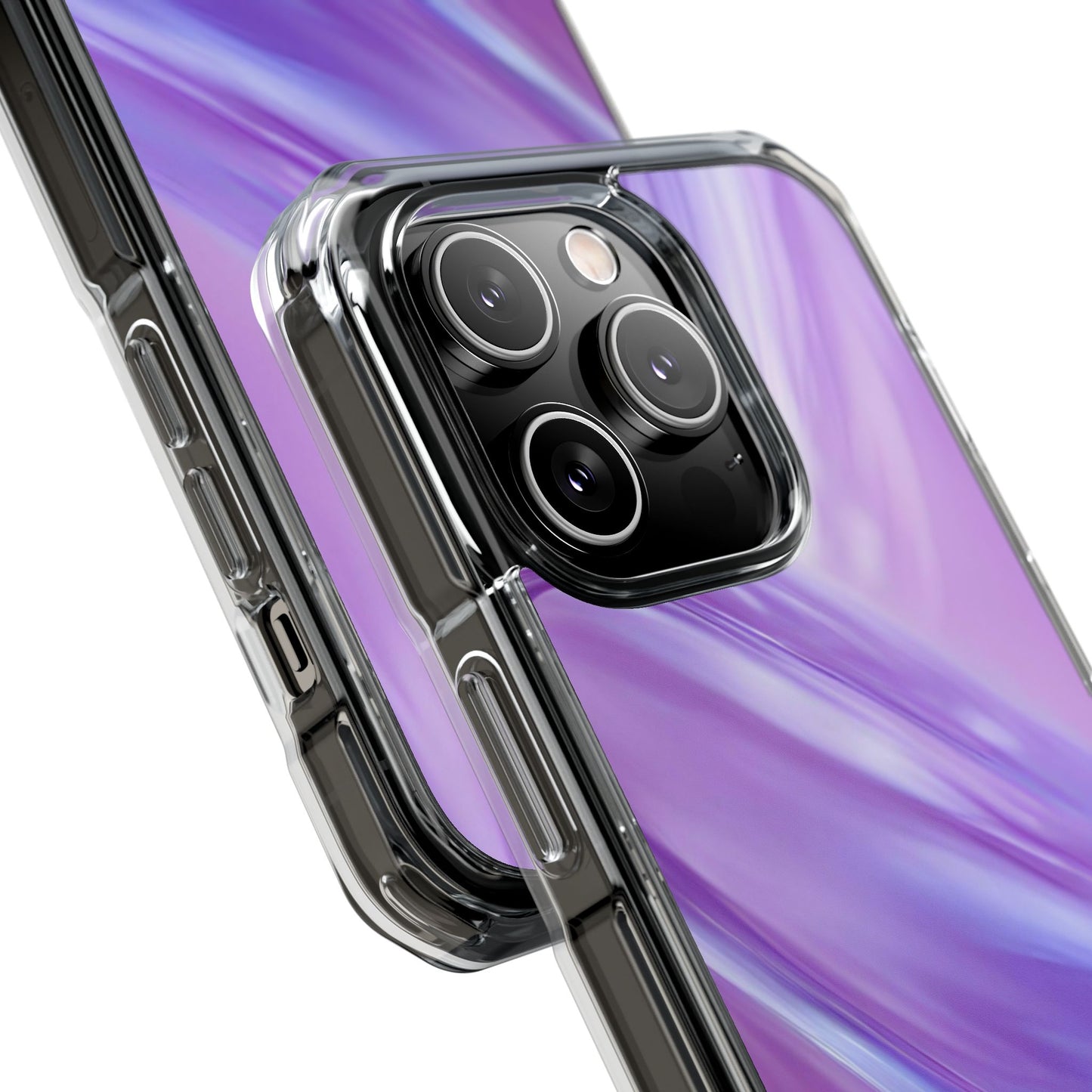 Clear Magnetic Phone Case – Lavender Wave