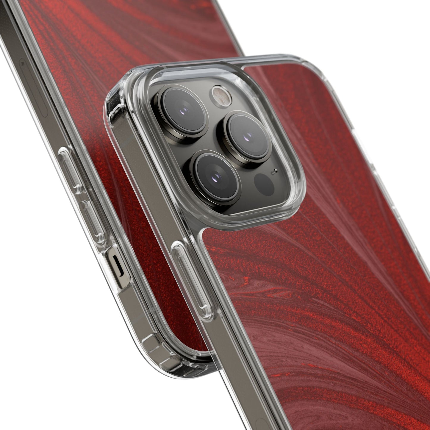 Clear Phone Case – Crimson Current