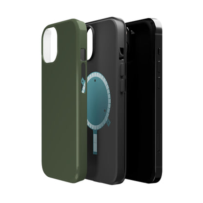Wireless-Charging Compatible Case – Cabin Green – Compatible with iPhone 13–17 & Samsung Galaxy S25–S26 Series