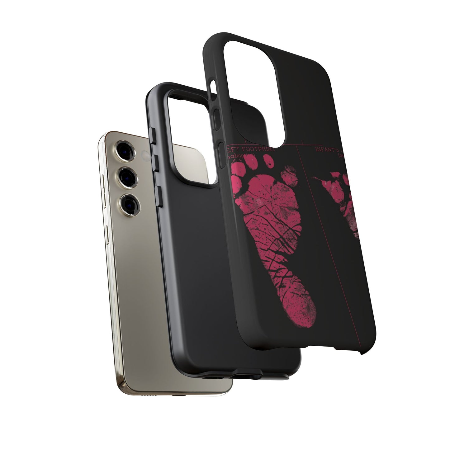 Protective Phone Case – Mom’s Little Pink Footprints