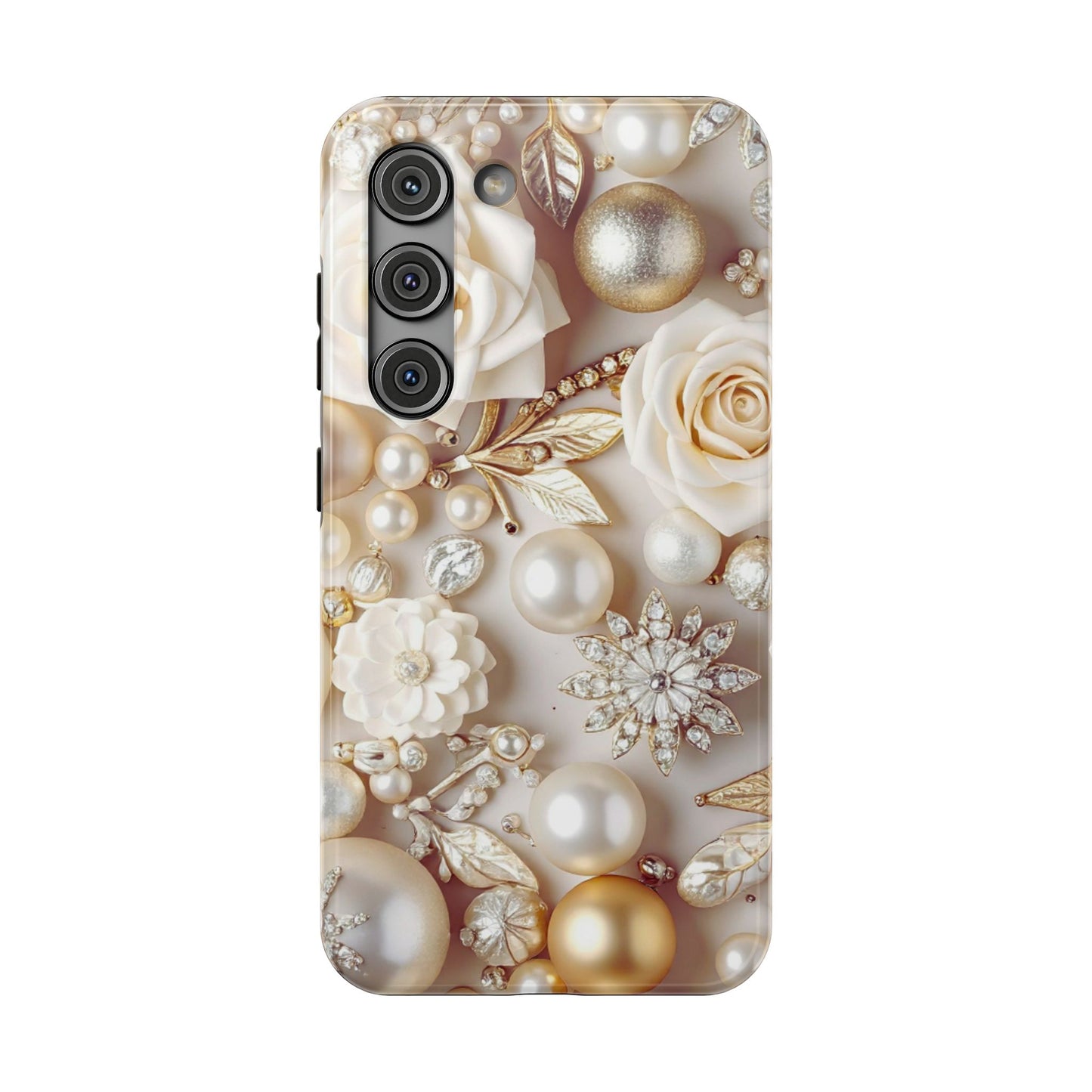 Impact-Resistant Phone Case – Ivory Opulence