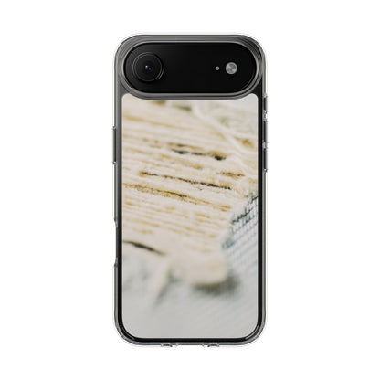 Clear Phone Case – Woven Warmth