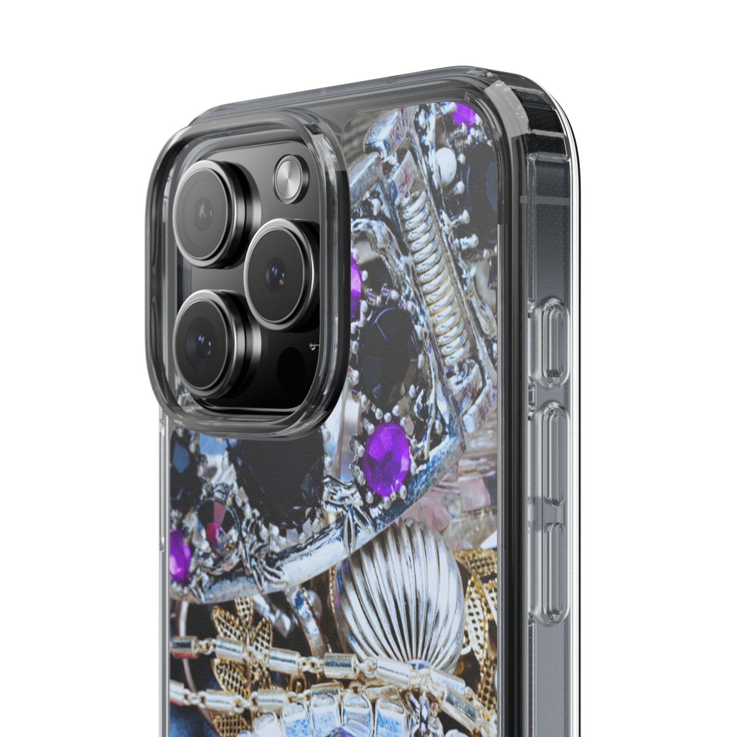 Clear Phone Case – Chrome Jewel