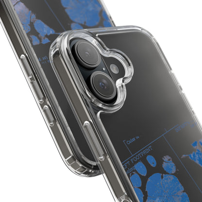Clear Phone Case – Mom’s Little Blue Footprints