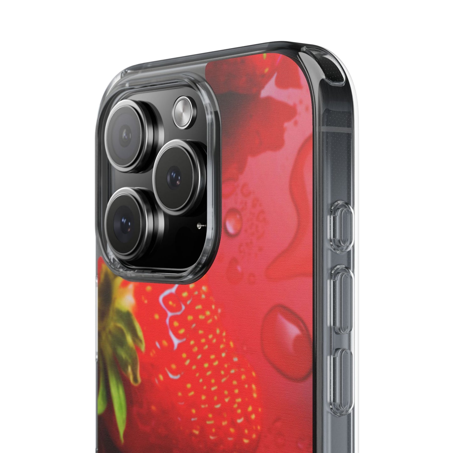 Clear Phone Case – Strawberry Drip