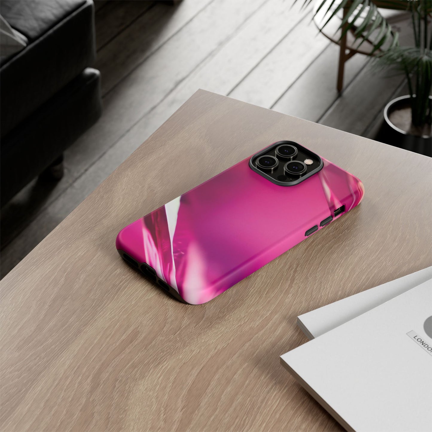Protective Phone Case – Magenta Motion
