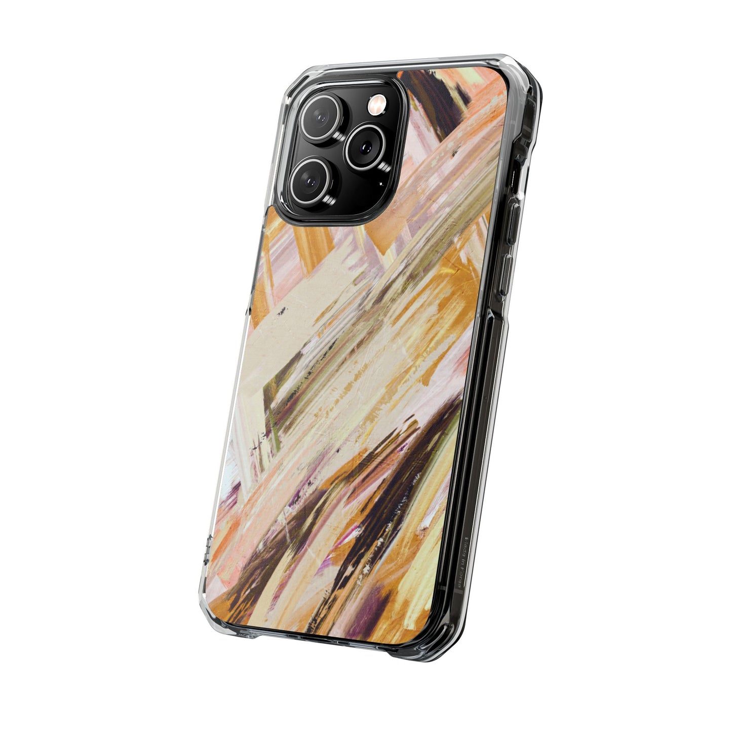 Clear Magnetic Phone Case – Brush & Bronze