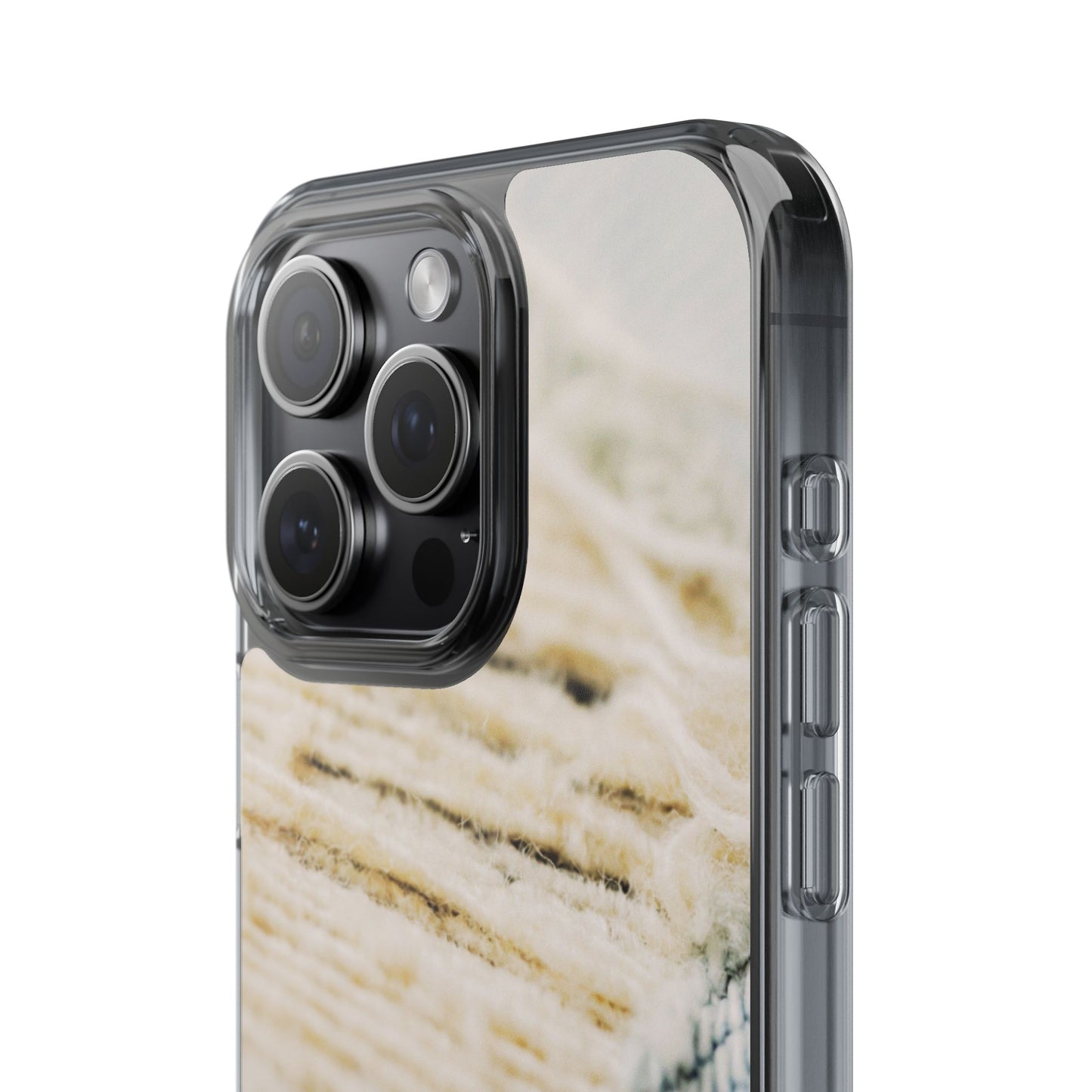 Clear Phone Case – Woven Warmth