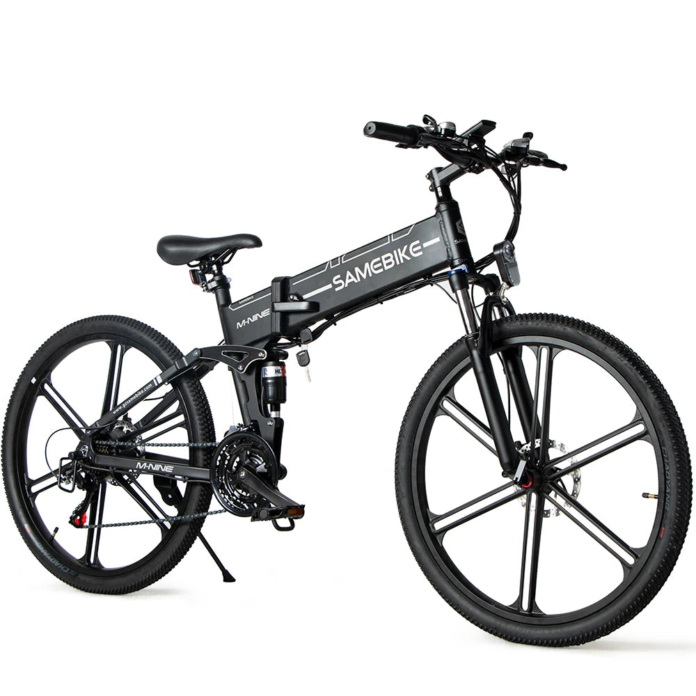 [UK Direct]  LO26-II 10Ah 48V 500W 26 Inches Moped Electric Bike Smart Folding Bike 80Km Mileage Max Load 100-150Kg with EU Plug Dual Dics Brake