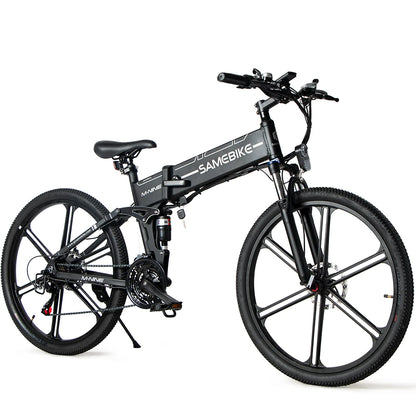 [UK Direct]  LO26-II 10Ah 48V 500W 26 Inches Moped Electric Bike Smart Folding Bike 80Km Mileage Max Load 100-150Kg with EU Plug Dual Dics Brake